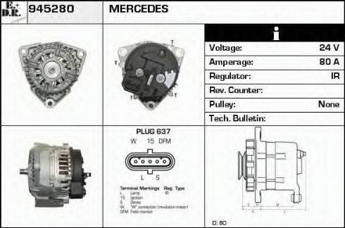 EDR 945280 - Alternatore autozon.pro