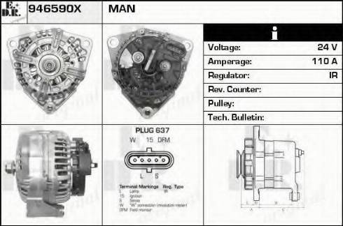 EDR 946590X - Alternatore autozon.pro