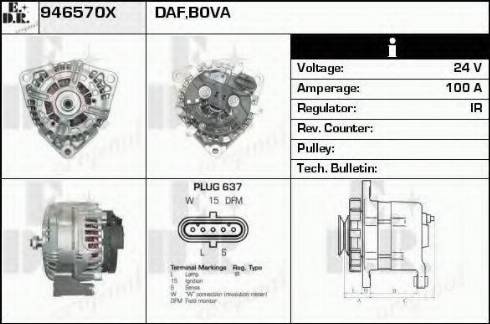 EDR 946570X - Alternatore autozon.pro