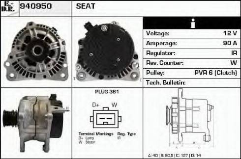 EDR 940950 - Alternatore autozon.pro