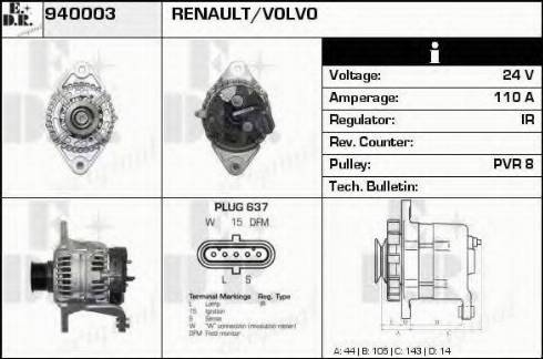 EDR 940003 - Alternatore autozon.pro