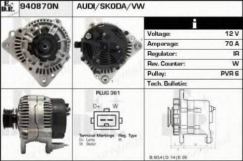 EDR 940870N - Alternatore autozon.pro