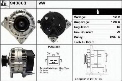 EDR 940360 - Alternatore autozon.pro