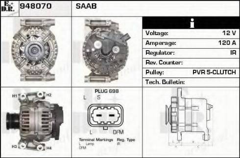 EDR 948070 - Alternatore autozon.pro