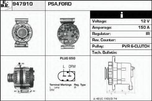 EDR 947910 - Alternatore autozon.pro