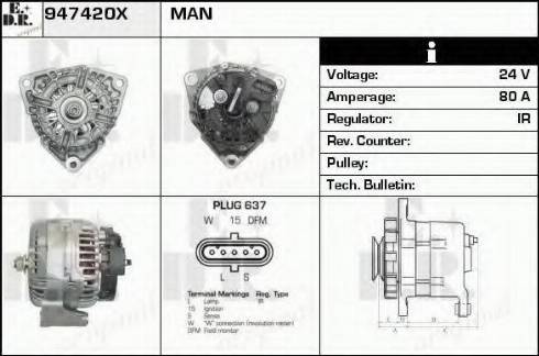 EDR 947420X - Alternatore autozon.pro