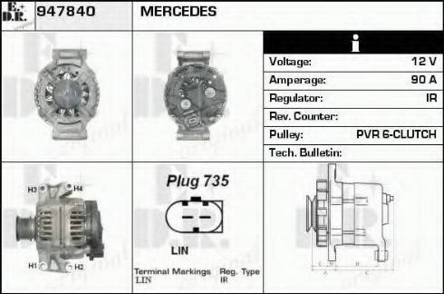 EDR 947840 - Alternatore autozon.pro