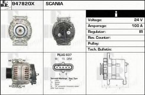 EDR 947820X - Alternatore autozon.pro