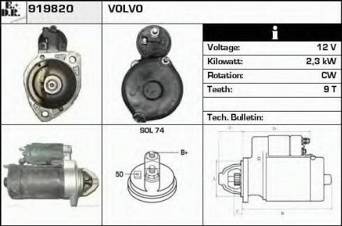 EDR 919820 - Motorino d'avviamento autozon.pro