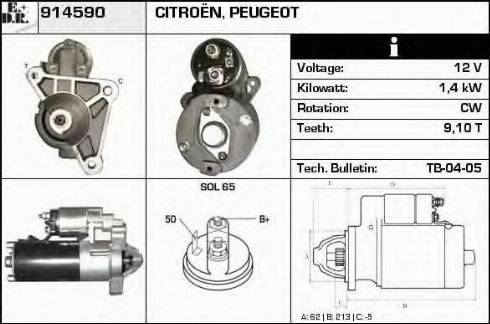 EDR 914590 - Motorino d'avviamento autozon.pro