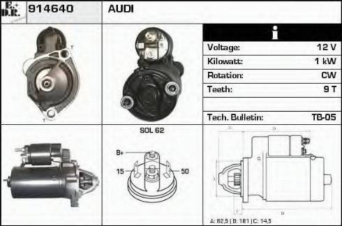 EDR 914640 - Motorino d'avviamento autozon.pro