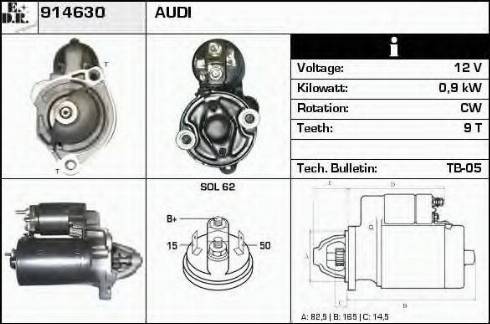 EDR 914630 - Motorino d'avviamento autozon.pro