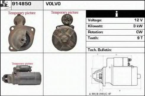 EDR 914850 - Motorino d'avviamento autozon.pro