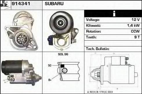 EDR 914341 - Motorino d'avviamento autozon.pro