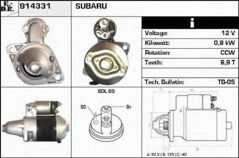 EDR 914331 - Motorino d'avviamento autozon.pro