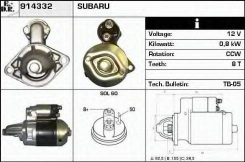 EDR 914332 - Motorino d'avviamento autozon.pro