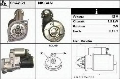 EDR 914261 - Motorino d'avviamento autozon.pro