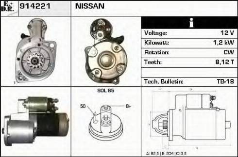 EDR 914221 - Motorino d'avviamento autozon.pro