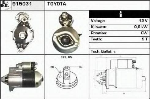 EDR 915031 - Motorino d'avviamento autozon.pro