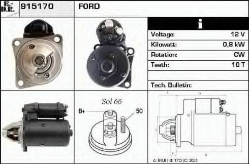 EDR 915170 - Motorino d'avviamento autozon.pro