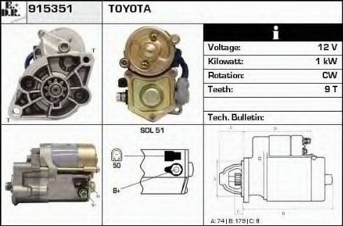 EDR 915351 - Motorino d'avviamento autozon.pro