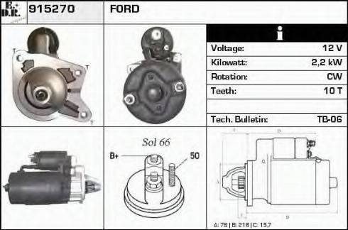 EDR 915270 - Motorino d'avviamento autozon.pro