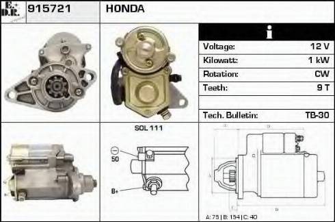 EDR 915721 - Motorino d'avviamento autozon.pro