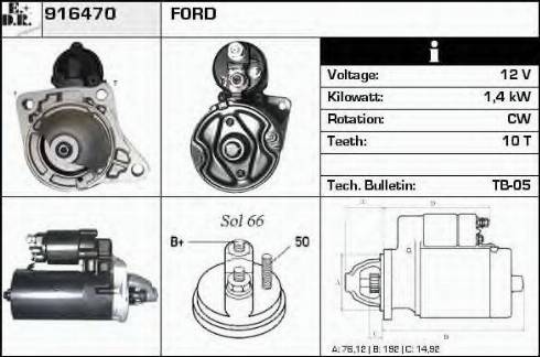 EDR 916470 - Motorino d'avviamento autozon.pro