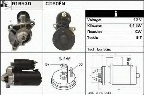 EDR 916530 - Motorino d'avviamento autozon.pro