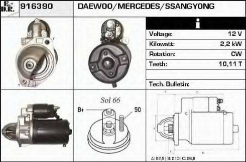 EDR 916390 - Motorino d'avviamento autozon.pro