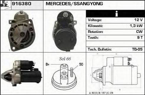 EDR 916380 - Motorino d'avviamento autozon.pro