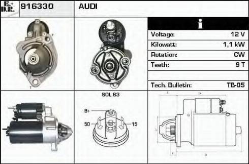 EDR 916330 - Motorino d'avviamento autozon.pro