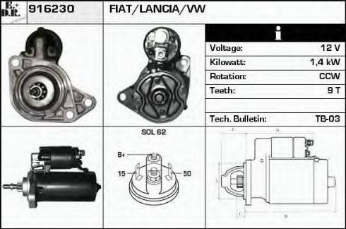 EDR 916230 - Motorino d'avviamento autozon.pro