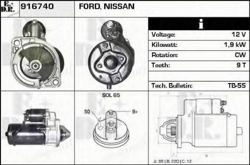 EDR 916740 - Motorino d'avviamento autozon.pro