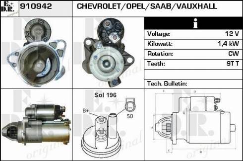 EDR 910942 - Motorino d'avviamento autozon.pro