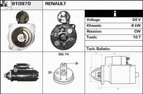 EDR 910970 - Motorino d'avviamento autozon.pro