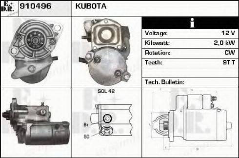 EDR 910496 - Motorino d'avviamento autozon.pro