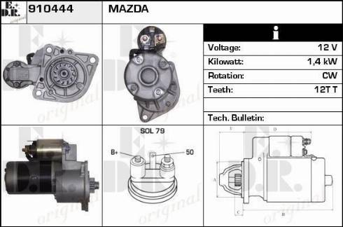 EDR 910444 - Motorino d'avviamento autozon.pro