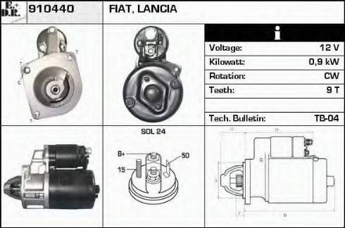 EDR 910440 - Motorino d'avviamento autozon.pro