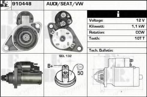 EDR 910448 - Motorino d'avviamento autozon.pro