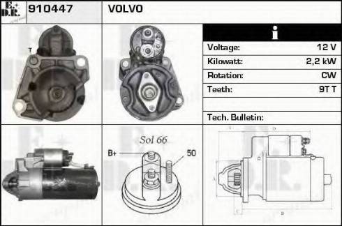 EDR 910447 - Motorino d'avviamento autozon.pro