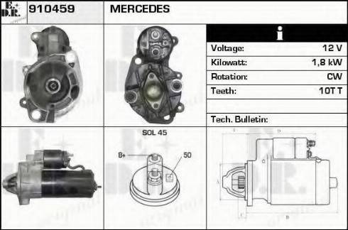 EDR 910459 - Motorino d'avviamento autozon.pro