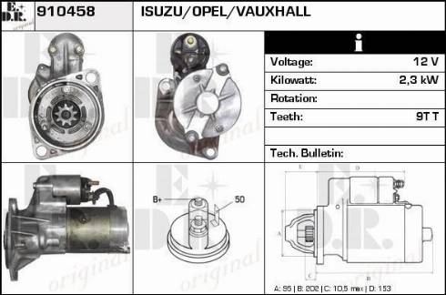 EDR 910458 - Motorino d'avviamento autozon.pro