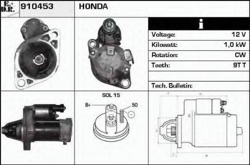 EDR 910453 - Motorino d'avviamento autozon.pro