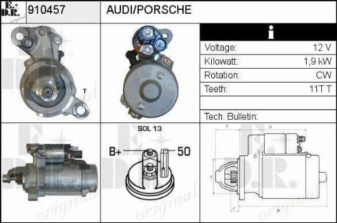 EDR 910457 - Motorino d'avviamento autozon.pro