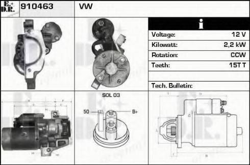 EDR 910463 - Motorino d'avviamento autozon.pro