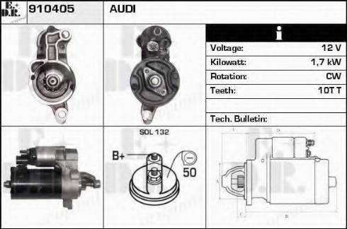 EDR 910405 - Motorino d'avviamento autozon.pro