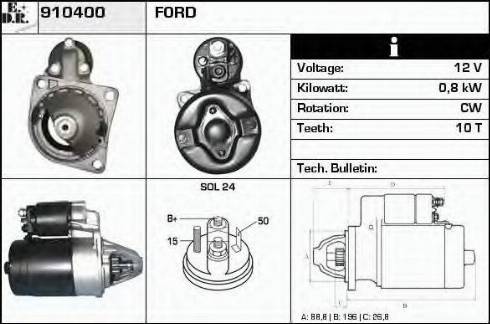 EDR 910400 - Motorino d'avviamento autozon.pro