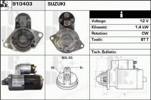 EDR 910403 - Motorino d'avviamento autozon.pro