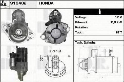 EDR 910402 - Motorino d'avviamento autozon.pro